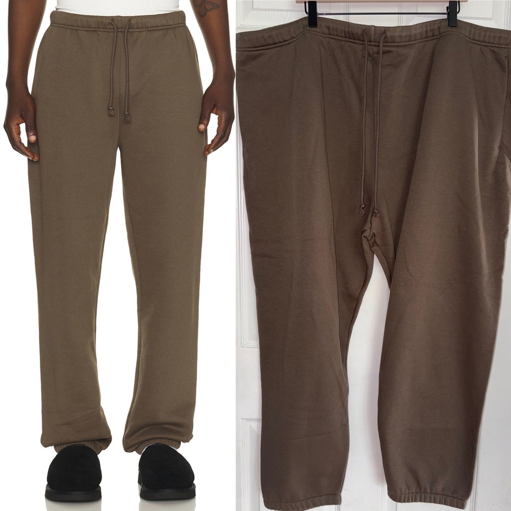 NEW SKIMS Fleece Lounge Relaxed Jogger 5X Driftwood Brown Sweatpants